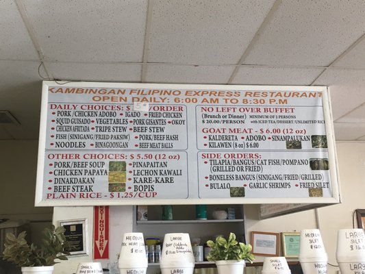 Menu photo 2 Filipino Express Restaurant Waipahu, HI