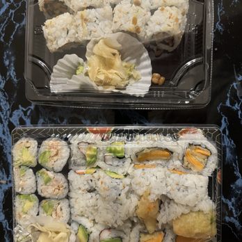 Sono Bana Japanese Restaurant - Top: Natto Roll Bottom: California Roll with real crab, California Roll with kani, sweet potato tempura roll - Japanese Near Me - Hamden, Connecticut Sono Bana Japanese Restaurant - Top: Natto Roll Bottom: California Roll with real crab, California Roll with kani, sweet potato tempura roll - Japanese Near Me - Hamden, Connecticut