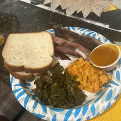 Ceasars Famous Ribs - My plate!  This food will last our small household a few days!