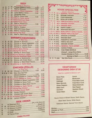 Menu photo 3 China Palace Cape Coral, FL