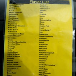 Kick Ass Koffee - Flavor list as of October 2020