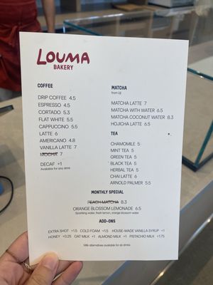 Menu photo 2 Louma Bakery Santa Monica, CA