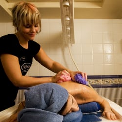 Beverly's The Spa On 4th - 2 vichy shower wet rooms for body exfoliation (salt glow), bronzing and body wraps
