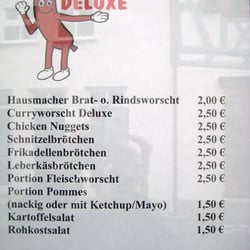 Worscht Deluxe - Speisekarte Imbiss Worscht Deluxe in Hofheim
