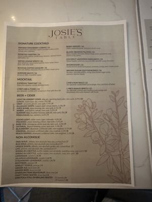 Menu photo 1 Josie’s Table Albany, NY Menu photo 1 Josie’s Table Albany, NY