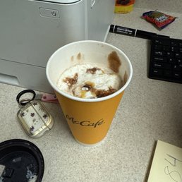 What happened to half my hot chocolate? What happened to half my hot chocolate?
