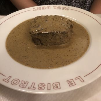 Bistrot Paul Bert - Fillet with peppercorn sauce. Very good. - Bistros Near Me - Paris, 75