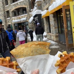 waffles and a crepe
