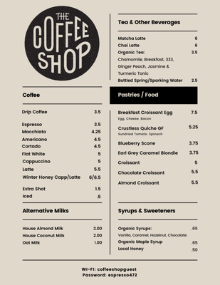 The Coffee Shop by null