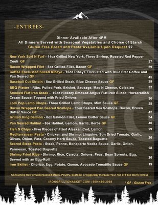 Menu photo 2 The Iron Grill Tonasket, WA
