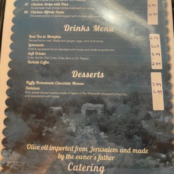 Casablanca - Menu - Middle Eastern Near Me - Memphis, Tennessee