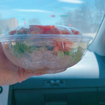 Poke It Up - Regular Poke Bowl customized with Spicy Tuna and Shrimp - Sushi Bars Near Me - Madison, Wisconsin Poke It Up - Regular Poke Bowl customized with Spicy Tuna and Shrimp - Sushi Bars Near Me - Madison, Wisconsin