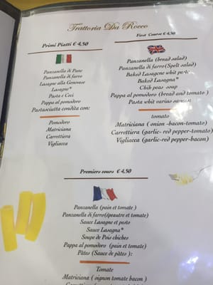 Menu photo 7 Trattoria da Rocco Florence, FI