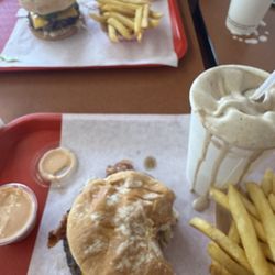Double Bacon Cheeseburger, French Fries, Ultimate Indulgence