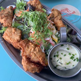 Mönchhof am See - Fried fish on salad - Bars Near Me - Kilchberg ZH, ZH Mönchhof am See - Fried fish on salad - Bars Near Me - Kilchberg ZH, ZH