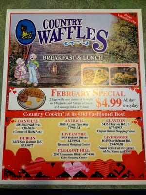 Menu photo 8 Country Waffles Antioch, CA