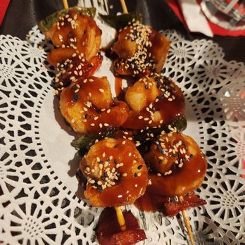 Wild Ginger - Yummy shrimp skewers - Asian Fusion Near Me - Jacksonville Beach, Florida