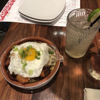 Nada - Mexican Poutine and a Marg in the most beautiful glass! - Mexican Near Me - Indianapolis, Indiana Nada - Mexican Poutine and a Marg in the most beautiful glass! - Mexican Near Me - Indianapolis, Indiana