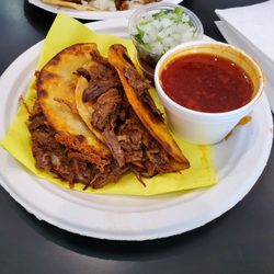 El Rey Express - Birria taco a la plancha and quesabirria.