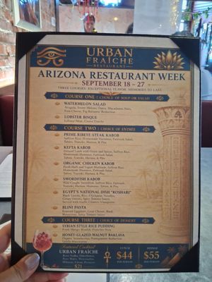 Menu photo 3 Urban Fraiche Restaurant Phoenix, AZ Menu photo 3 Urban Fraiche Restaurant Phoenix, AZ