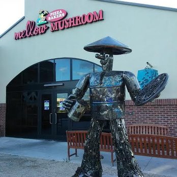 Mellow Mushroom Mesa - Recycled metal objects can be seen on this fun sculpture - Salad Near Me - Mesa, Arizona Mellow Mushroom Mesa - Recycled metal objects can be seen on this fun sculpture - Salad Near Me - Mesa, Arizona