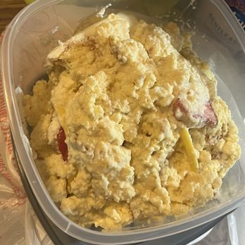 Eternal Flavors Bakery - The leftover cake that we couldn't even slice and put in our Tupperware. Tower of mush - Bakeries Near Me - Denver, Colorado