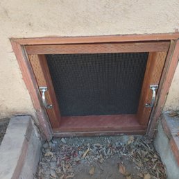 New crawlspace door New crawlspace door