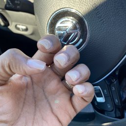 No lotion or oil on my nails after I was done