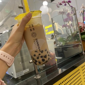 Sunright Tea Studio - Sunright Boba Milk Tea: 50% sweet with less ice - Bubble Tea Near Me - Irvine, California Sunright Tea Studio - Sunright Boba Milk Tea: 50% sweet with less ice - Bubble Tea Near Me - Irvine, California