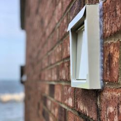 Mustang Dryer Vents - DryerWallVent Installation | Brick Wall Exterior