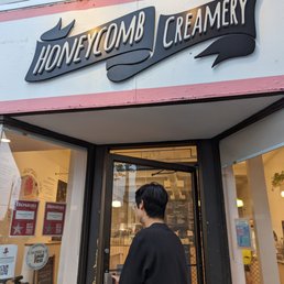Exterior outside entrance of Honeycomb Creamery - the entrance - Cambridge, Massachusetts Exterior outside entrance of Honeycomb Creamery - the entrance - Cambridge, Massachusetts