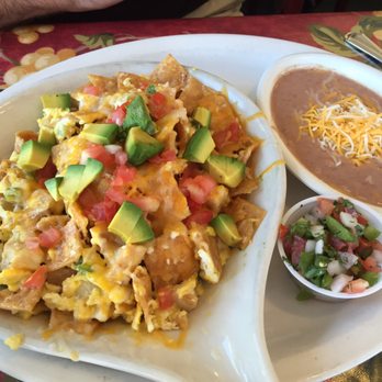 Le Peep - Migas. Eggs on tortilla chips and other various ingredients. Mediocre at best - no flavor. - Salad Near Me - Omaha, Nebraska