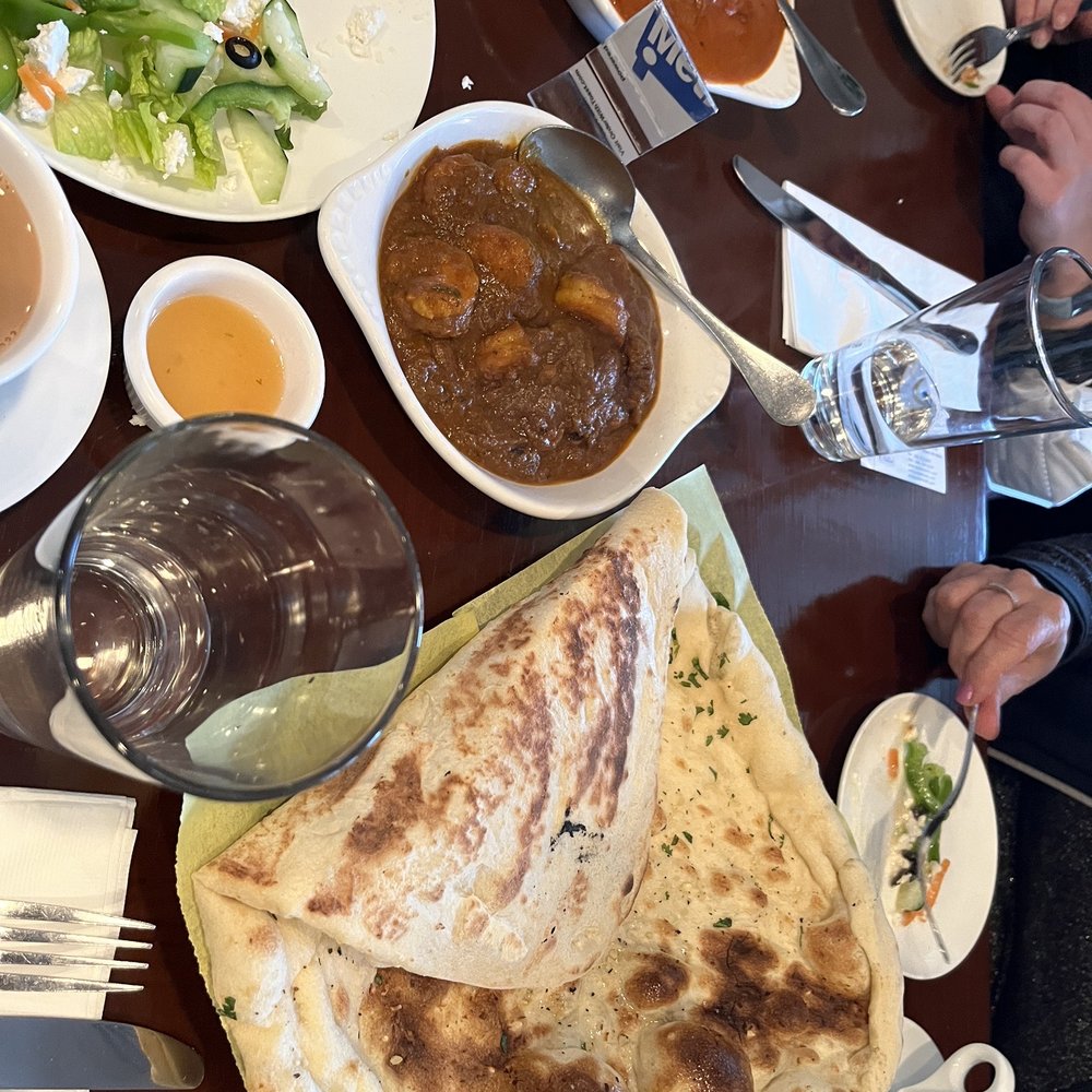 Cedars in University District - Curry Specialties Prawns, Butter Masala Lamb, Mediterranean Salad, Garlic Nan, Chai - Indian Near Me - Seattle, Washington Cedars in University District - Curry Specialties Prawns, Butter Masala Lamb, Mediterranean Salad, Garlic Nan, Chai - Indian Near Me - Seattle, Washington