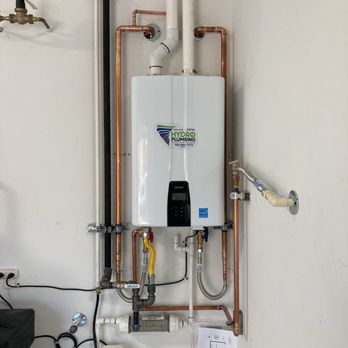 Hydro Plumbing - New tankless water heater. This hot water never ends! - Plumbing Near Me - Las Vegas, Nevada Hydro Plumbing - New tankless water heater. This hot water never ends! - Plumbing Near Me - Las Vegas, Nevada