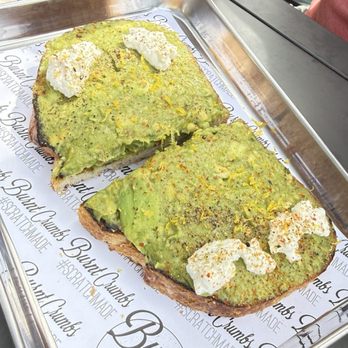 Burnt Crumbs - Avocado Toast $12. - New American Near Me - Irvine, California