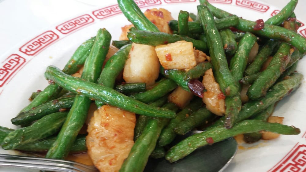 Order Dry Cooked String Beans with Szechuan Sauce food online from Little Shin Shin  store, Oakland on bringmethat.com
