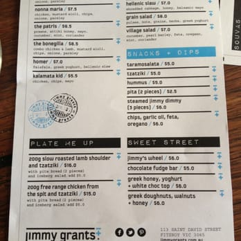 Jimmy Grants - Menu! - Fast Food Near Me - Melbourne, VIC