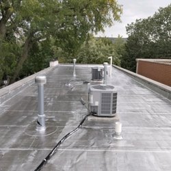 Chicago Roofing Consultant - Roof repairs then coated with aluminum