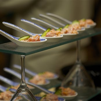 Elegant Catering Hawaii - Spicy Ahi Spoons - Caterers Near Me - Honolulu, Hawaii Elegant Catering Hawaii - Spicy Ahi Spoons - Caterers Near Me - Honolulu, Hawaii