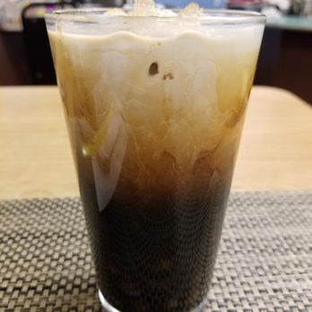 Khun Moo Thai Kitchen - Thai Iced Coffee ($2.75) with Boba (Extra $0.50). The coffee was okay, but the Boba was of noticeably low quality. - Thai Near Me - Northridge, California