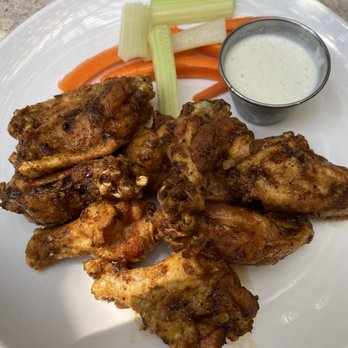 Treehouse Restaurant and Pub - Jumbo Chicken Wings - Jerk sauce with ranch - Pubs Near Me - Atlanta, Georgia Treehouse Restaurant and Pub - Jumbo Chicken Wings - Jerk sauce with ranch - Pubs Near Me - Atlanta, Georgia