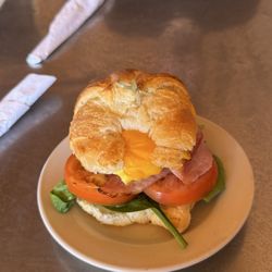 Destination Cafe - Croissant ham sandwich