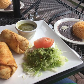 Cocina Del Sol - Chicken chimichanga with rice and beans - Mexican Near Me - Frenchtown, New Jersey