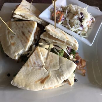 Pinnacle Grille - Grilled chicken on pita with coleslaw - Burgers Near Me - Scottsdale, Arizona Pinnacle Grille - Grilled chicken on pita with coleslaw - Burgers Near Me - Scottsdale, Arizona
