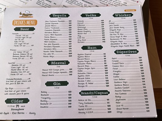 Menu photo 6 La Pizzarra Cancún, ROO Menu photo 6 La Pizzarra Cancún, ROO