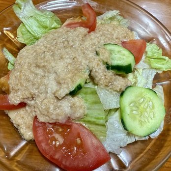 Spoon House Bakery & Restaurant - "One-Dollar" Salad (lettuce , tomato, cucumber); IG: @katzlundell - Bakeries Near Me - Gardena, California