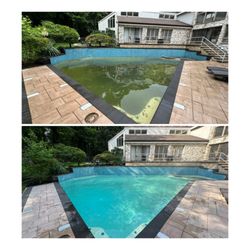 Aqua Master Pool & Spa - Weekly maintenance- Before and After