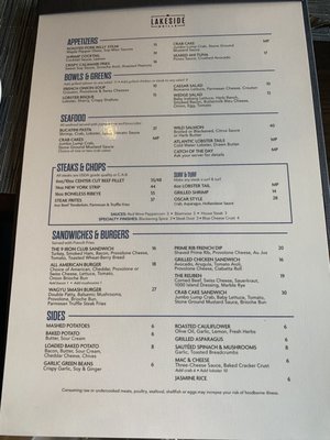 Menu photo 1 Lakeside Restaurant Flintstone, MD Menu photo 1 Lakeside Restaurant Flintstone, MD