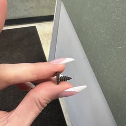 Nail from tire puncture.