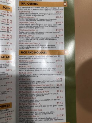 Menu photo 6 Thai House Restaurant Mesa, AZ